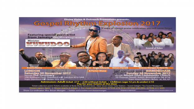 Gospel Rhythm Explosion 2017 | Blacknet UK