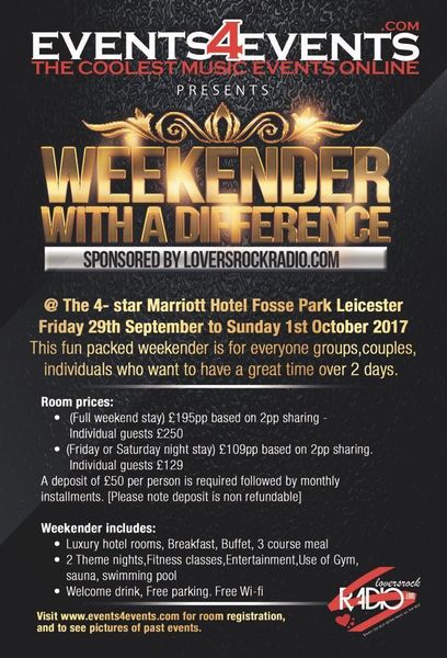 WEEKENDER WITH A DIFFERENCE... | Blacknet UK