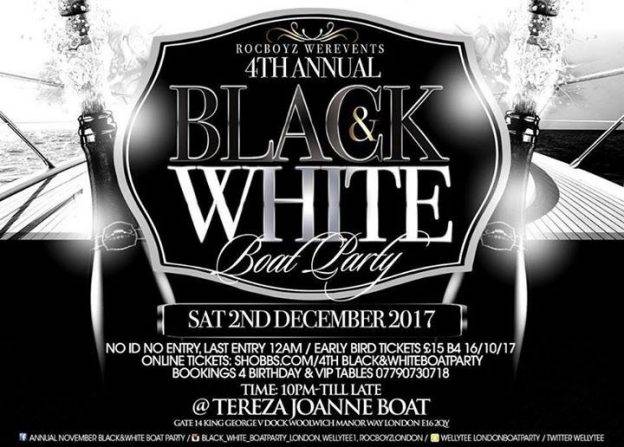 Black&White BoatParty | Blacknet UK