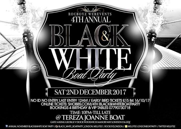 Black&White BoatParty | Blacknet UK