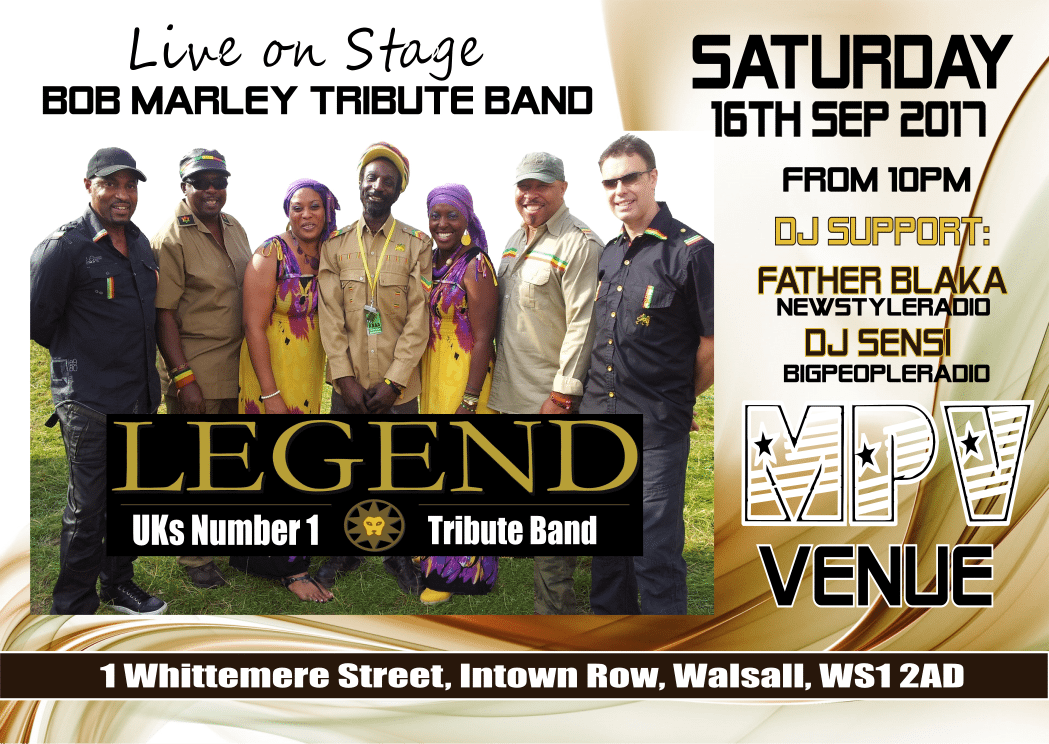 Legends Bob Marley Tribute Band | Blacknet UK