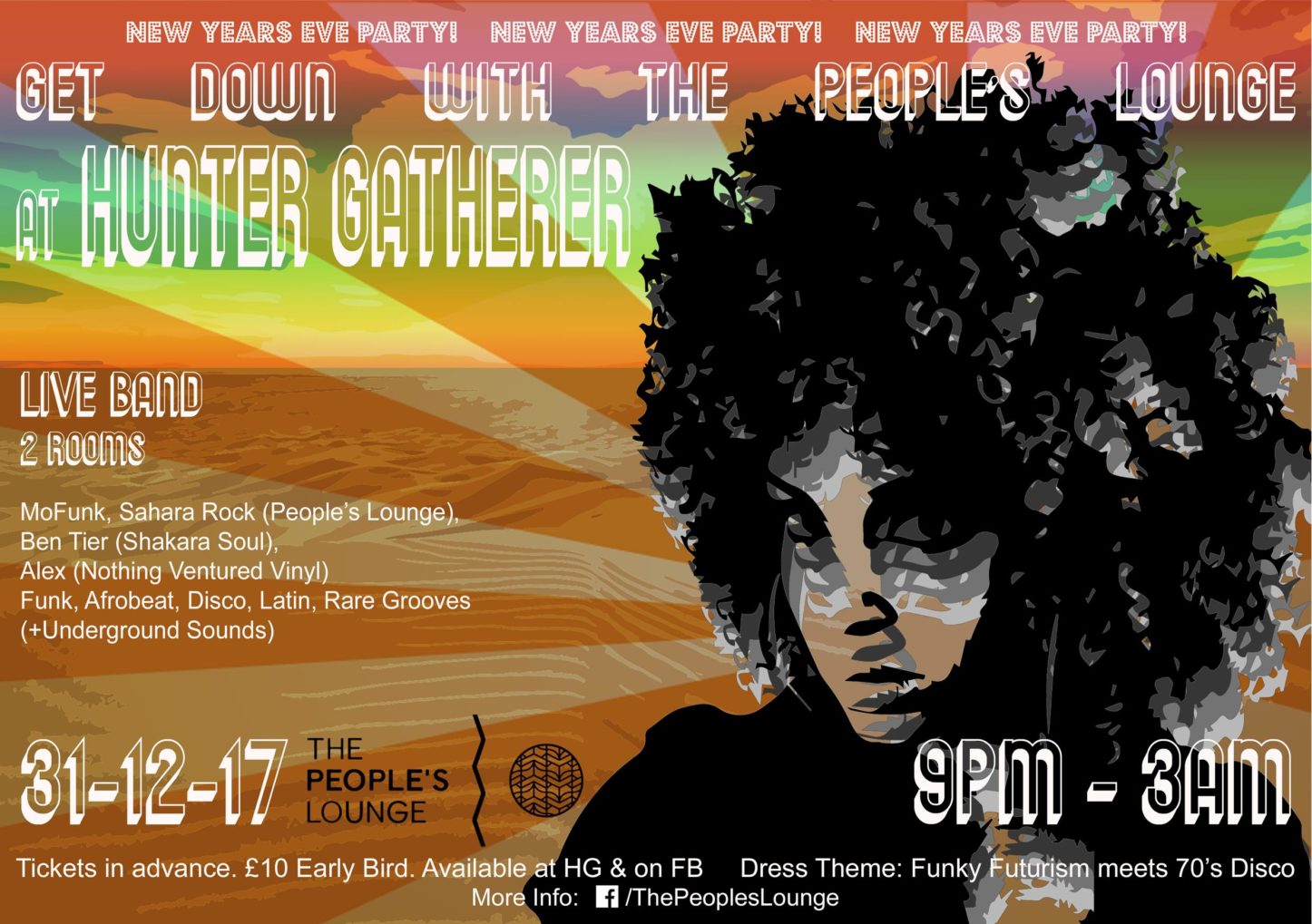 New Years Eve Party - Get Down with The People's Lounge | Blacknet UK