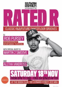 Rated R - Classic R&B/Future Jams - DJs: Rob Pursey + Martin 2 Smoove | Blacknet UK