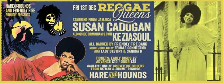 Susan Cadogan backed by Friendly Fire Band | Blacknet UK