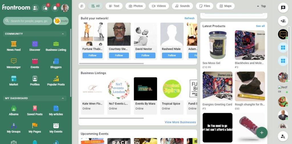 frontroom - the black social network